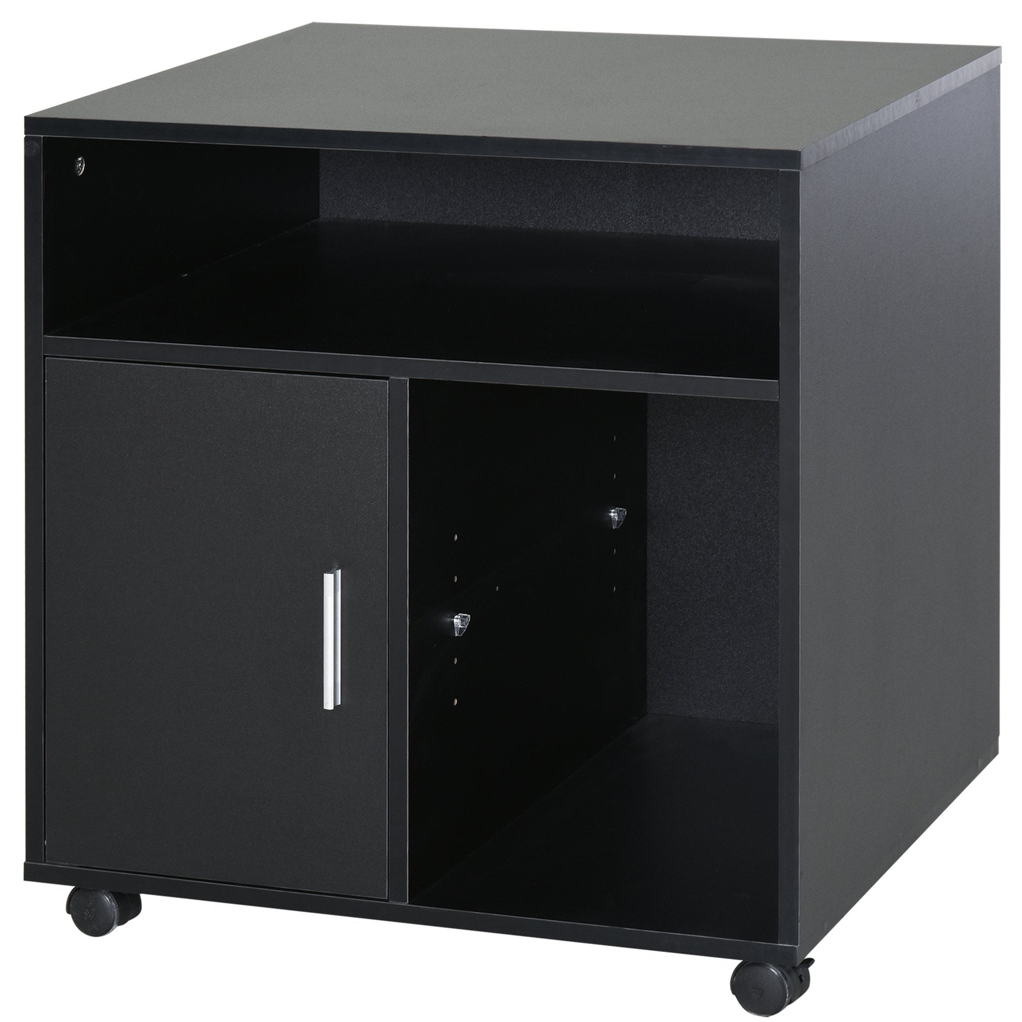 Particle Board 4-Compartment Storage Unit Black - CARTER  | TJ Hughes