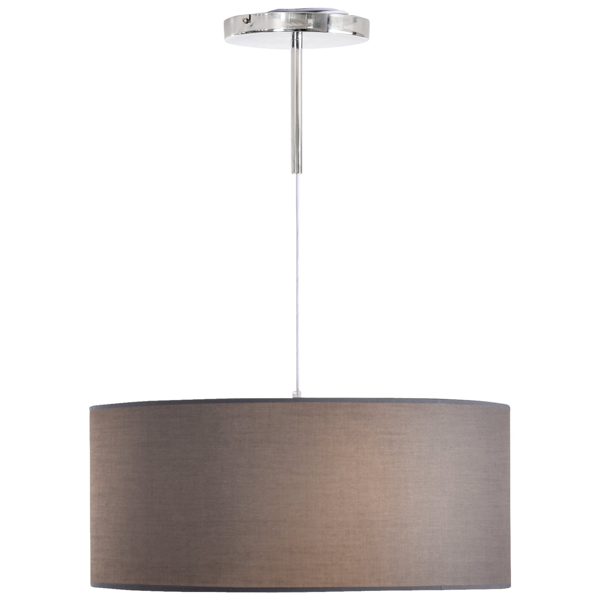HOMCOM Modern LED Pendant Light Chandelier with Three Lighting Modes Metal Round Base for Living Room - Bedroom - Office - Entrance - Grey - 59 x 59 x