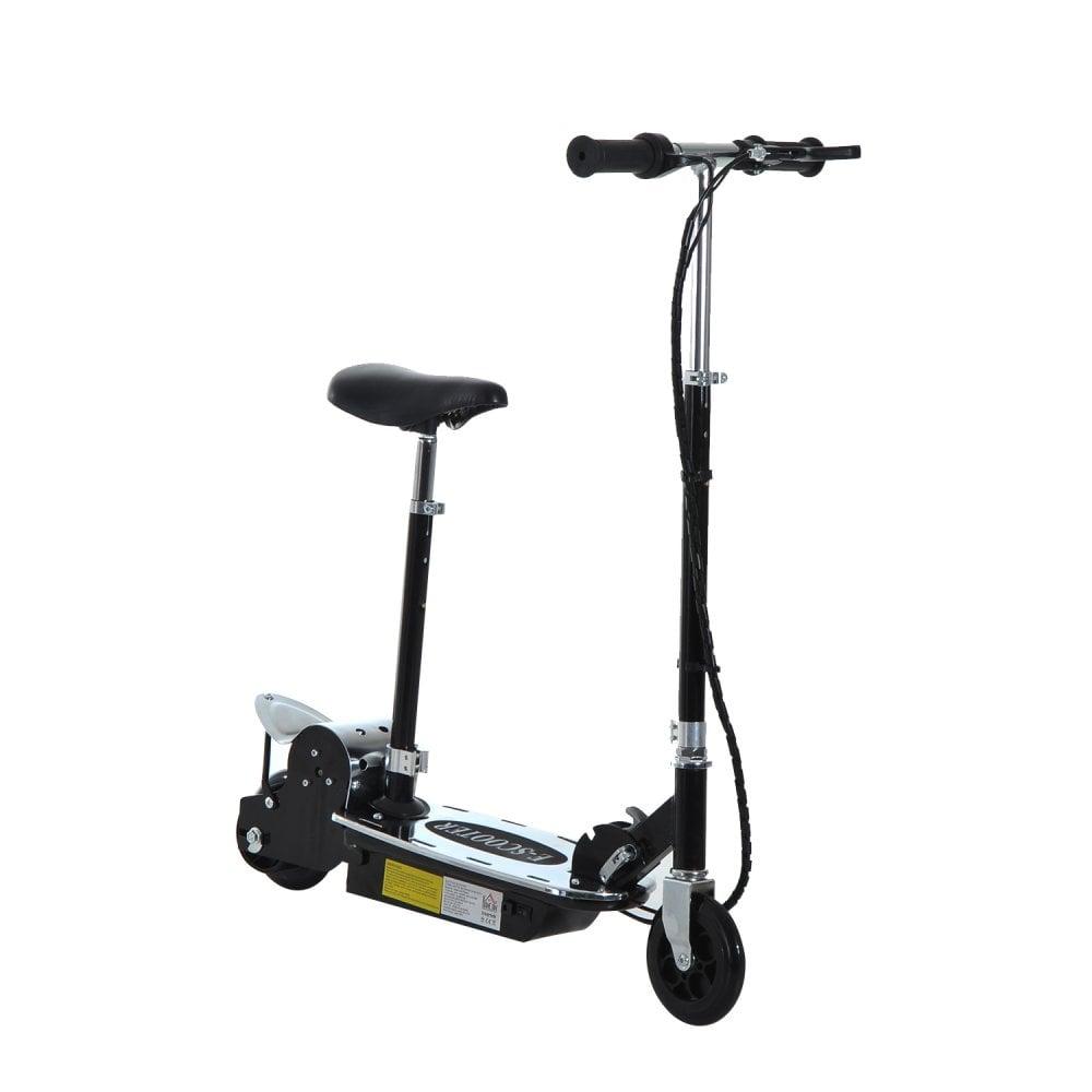 ALPINE SPIRIT Foldable E-Scooter Electric 12V Battery 120W Adjustable Ride on Outdoor Toy-Black  | TJ Hughes Black