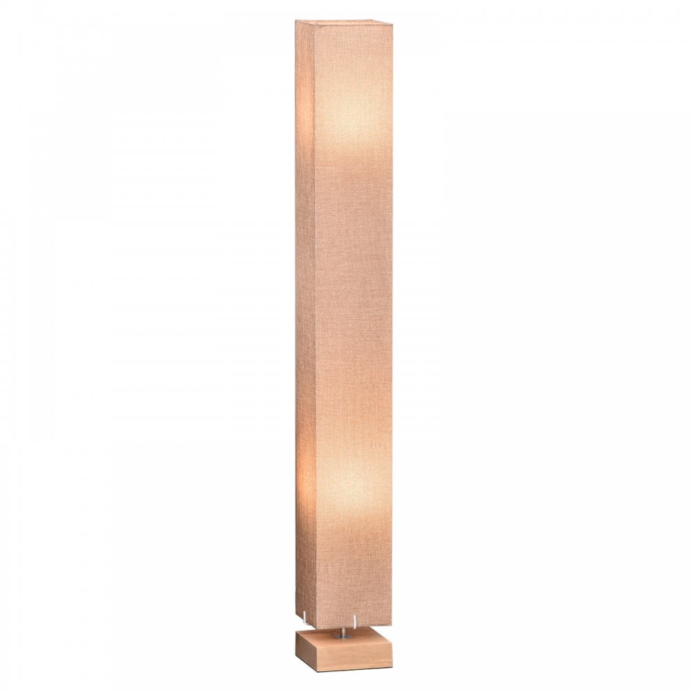 HOMCOM Linen Shade Tall Floor Lamp Beige  | TJ Hughes