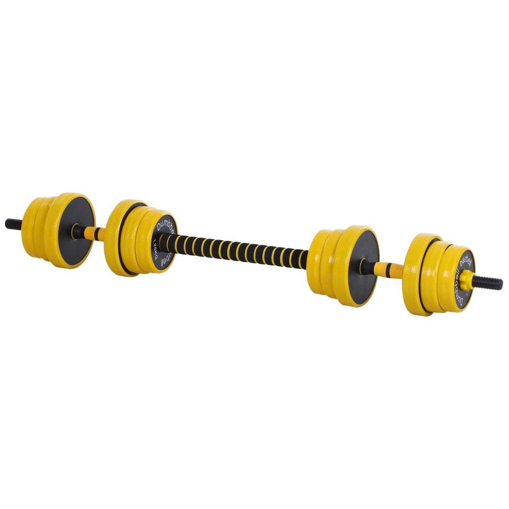20KGS Dumbbell & Barbell  Adjustable Set Plate Bar Clamp Rod Home Gym Sports Area Exercise Ergonomic Fitness - MAXFIT  | TJ Hughes