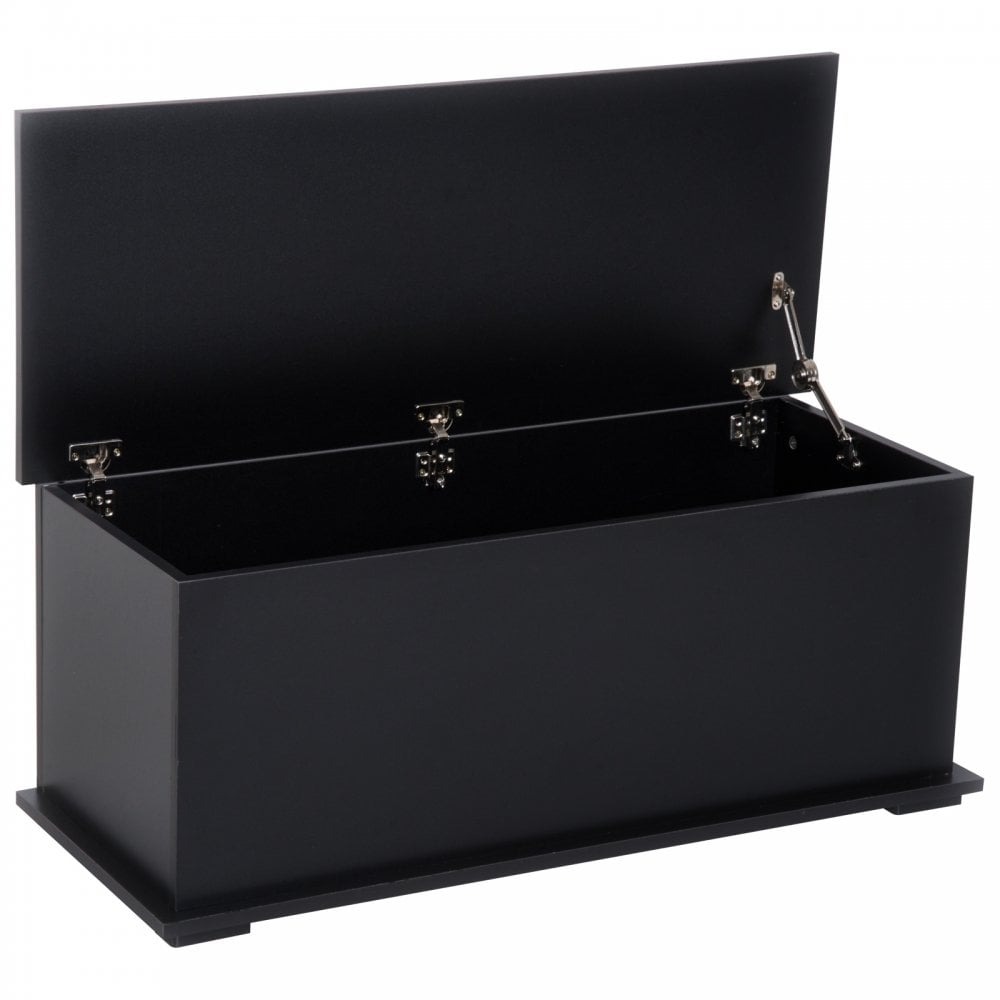 Storage Trunk  Container with Lid - Chipboard -Black - Home Living  | TJ Hughes Black