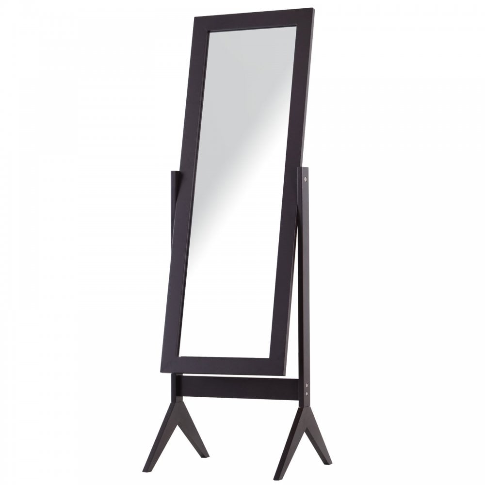 Tall Freestanding Dressing Mirror w/Adjustable Tilt Brown - Home Living  | TJ Hughes