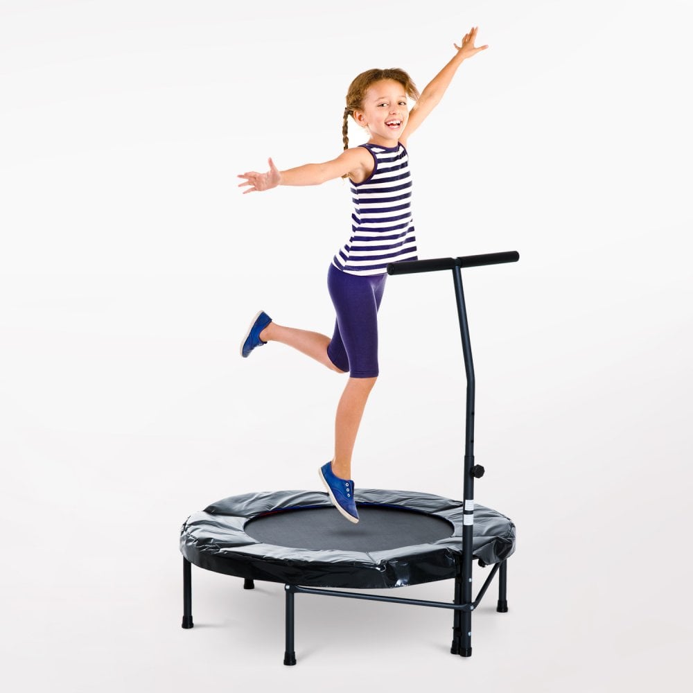 Trampoline Rebounder Adjustable Jumper - 40""-Black - KIDS  | TJ Hughes Black