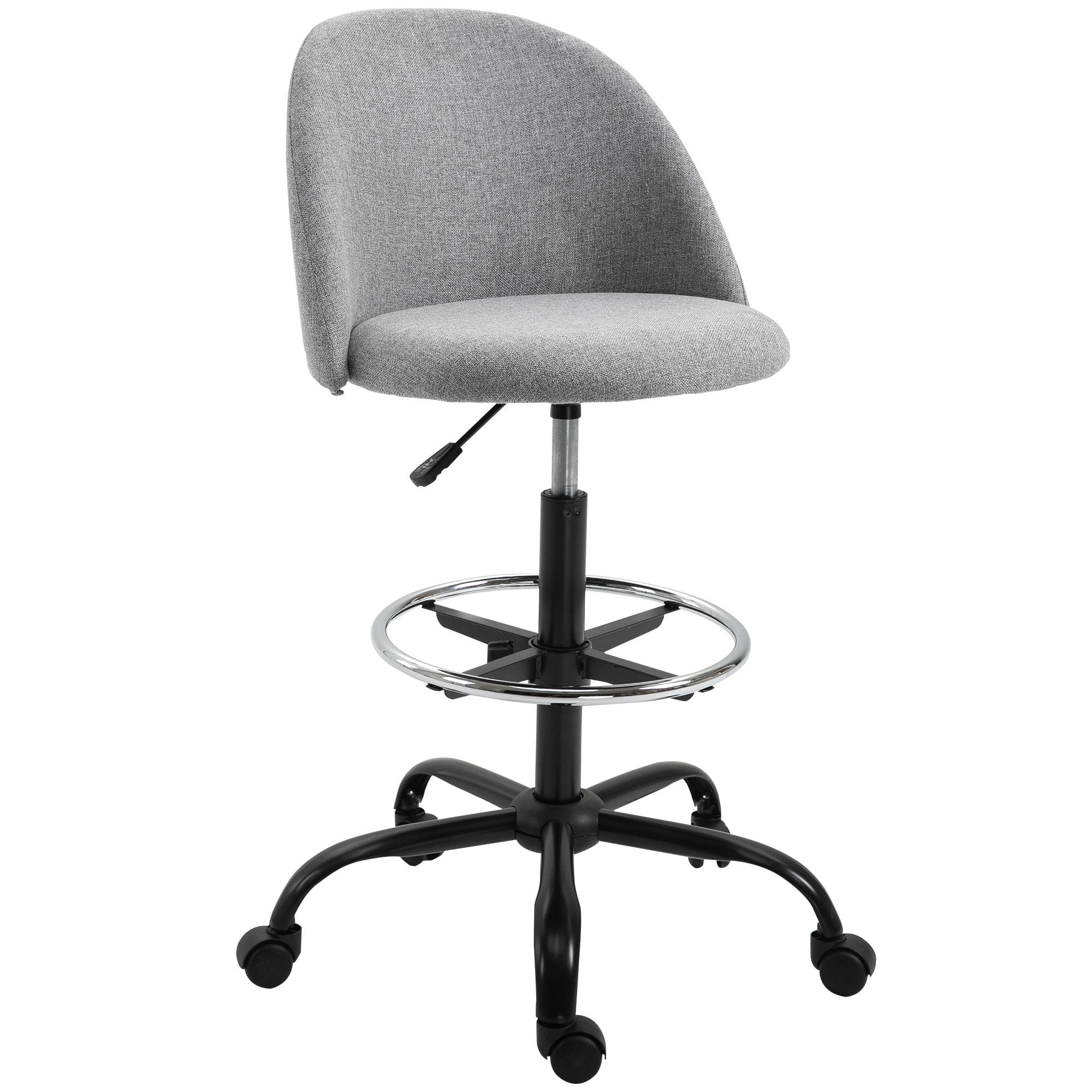 Vinsetto Padded Polyester Tall Design Office Chair Grey - CARTER  | TJ Hughes