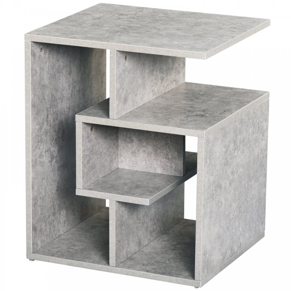 HOMCOM Contemporary Style Table  - Grey - Home Living  | TJ Hughes