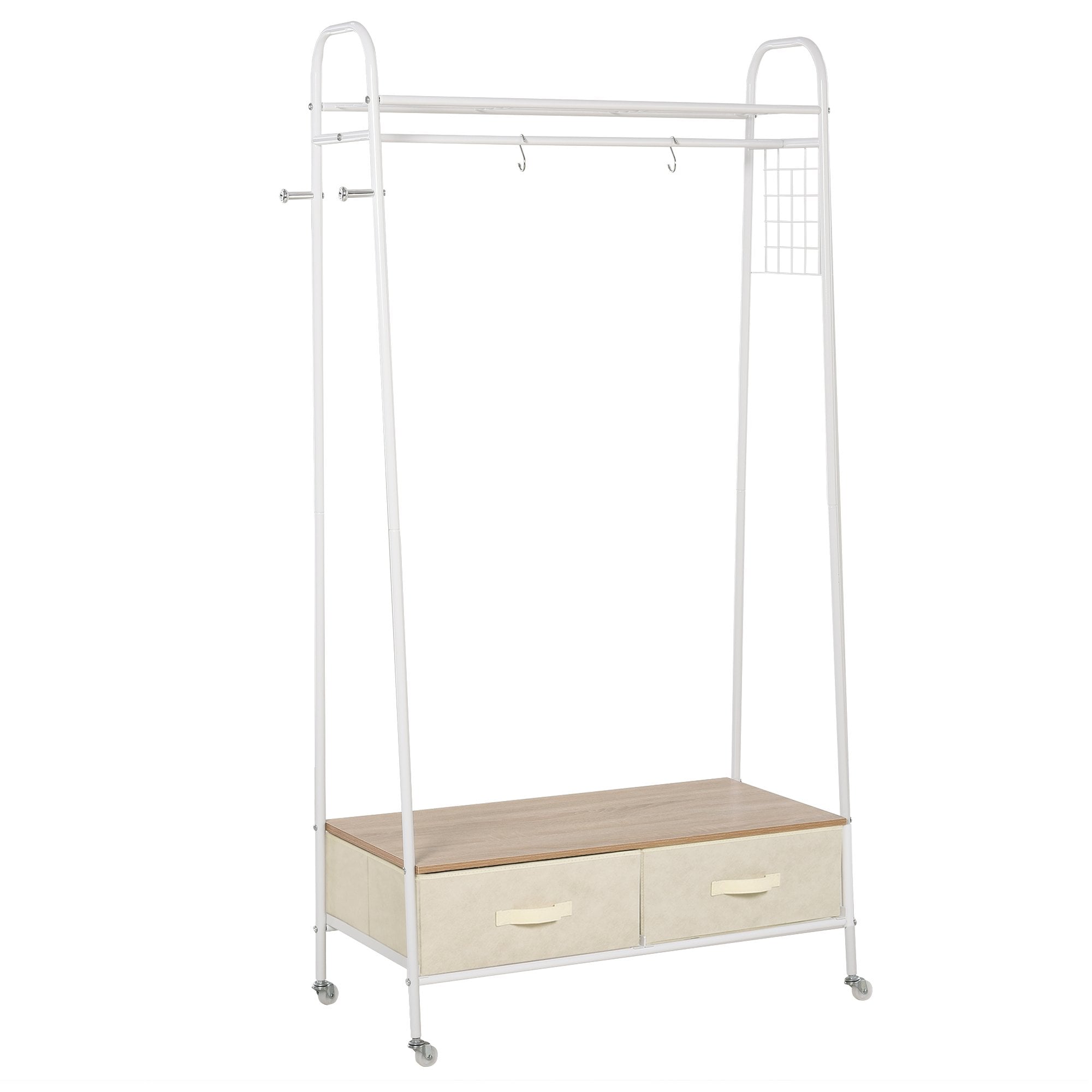 Clothes Rack Stand W/ 2 Drawers and Wheels - Home Living  | TJ Hughes