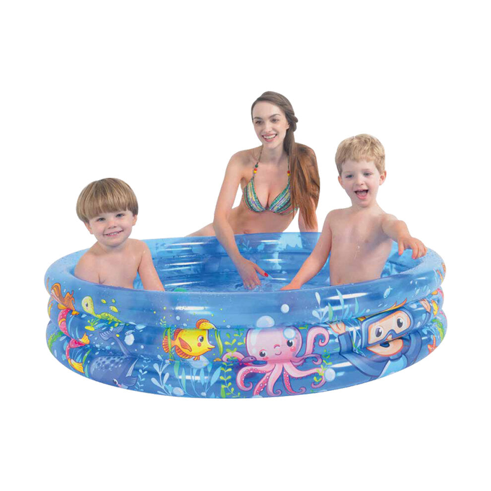 Inflatable 3-Ring Sea World Paddling Pool - TJ Hughes