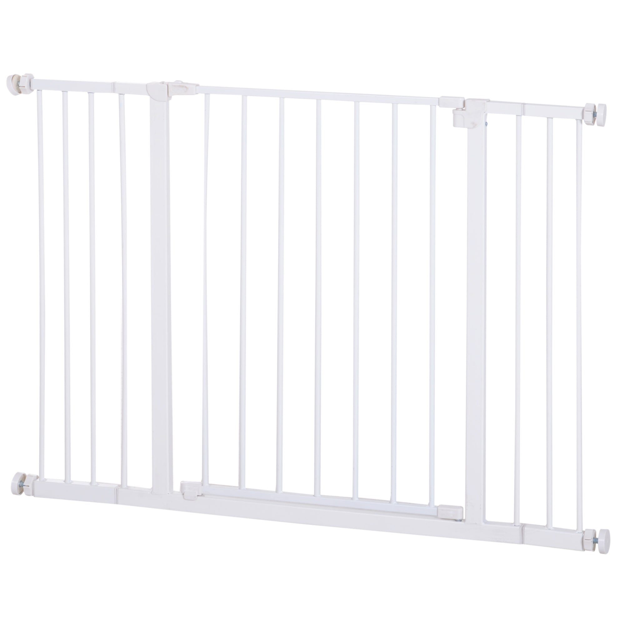 PawHut Pressure Fitted Pet Dog Safety Gate Metal Fence 76 cm Tall - White  | TJ Hughes