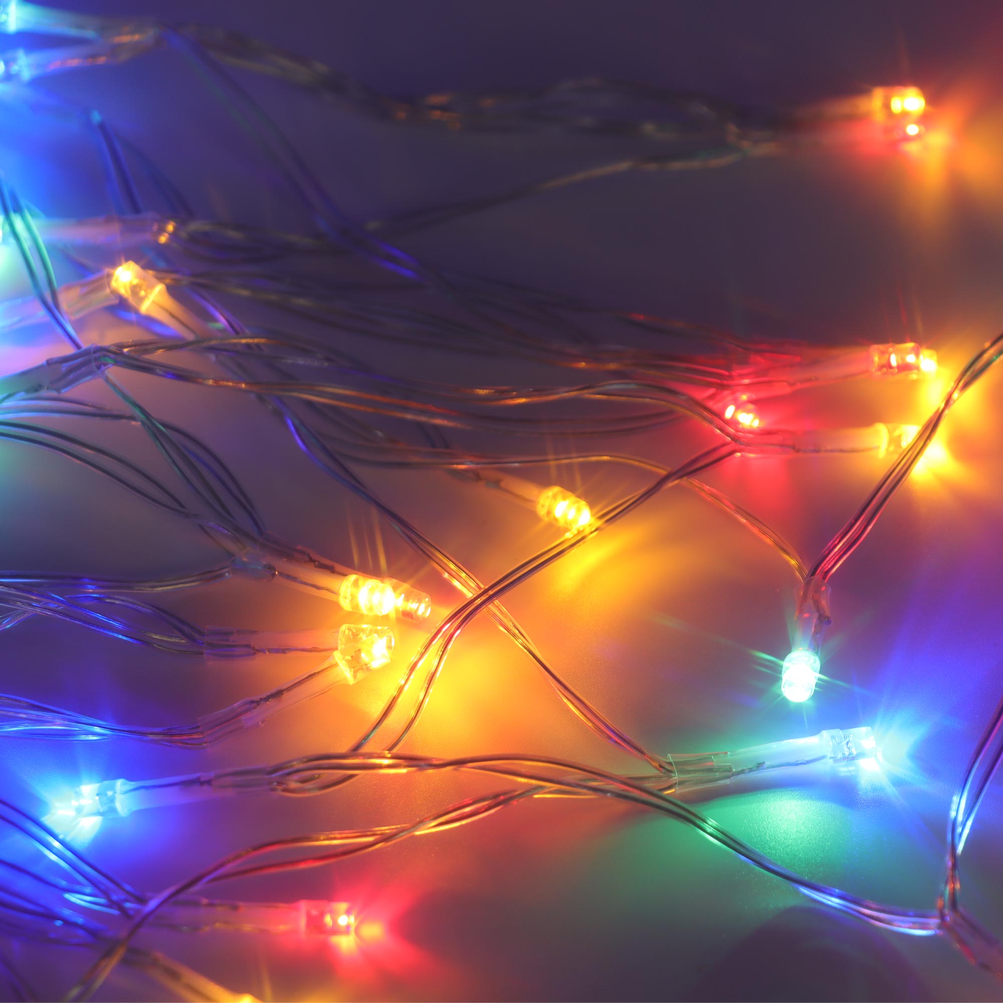 Christmas Sparkle Battery Operated String Lights with 40 Multi Coloured LEDs for Indoor Use  | TJ Hughes