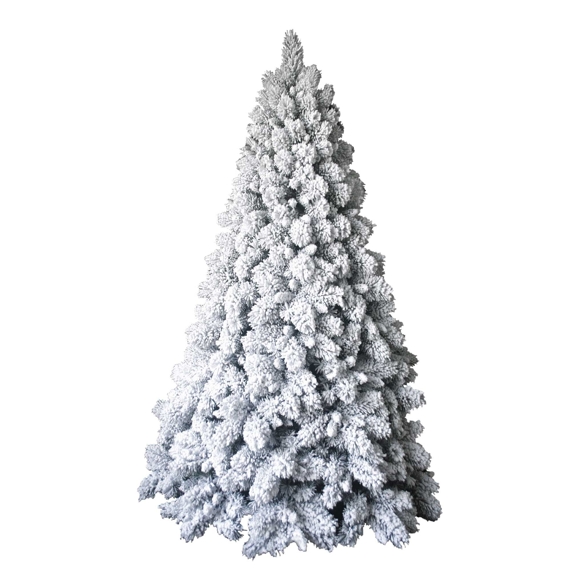 Christmas Sparkle White Snow Flocked Artificial Christmas Tree - 7ft 2.1m - TJ Hughes