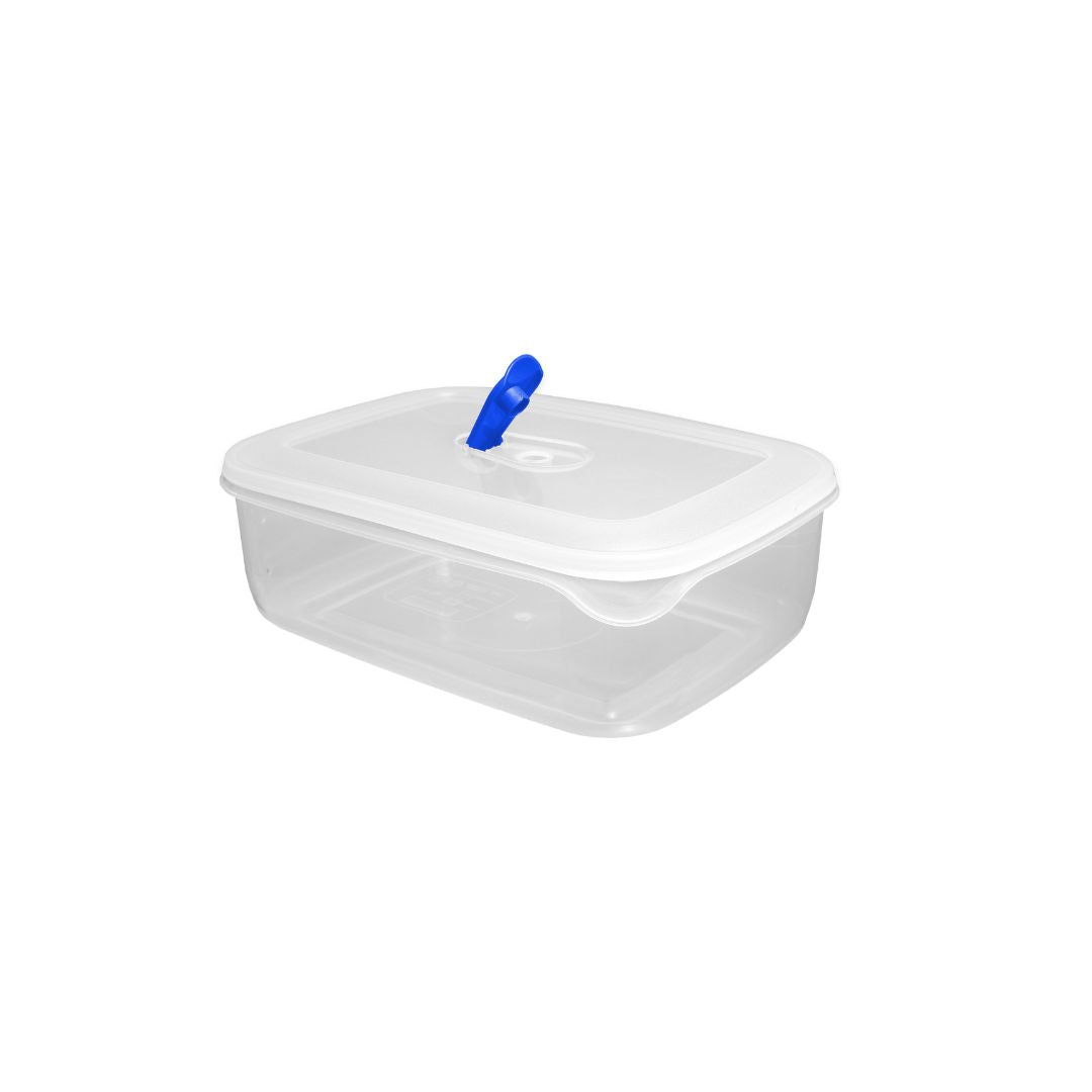 Microseal Food Container & Lid Rectangle 1.3L 20x15x7cm - TJ Hughes