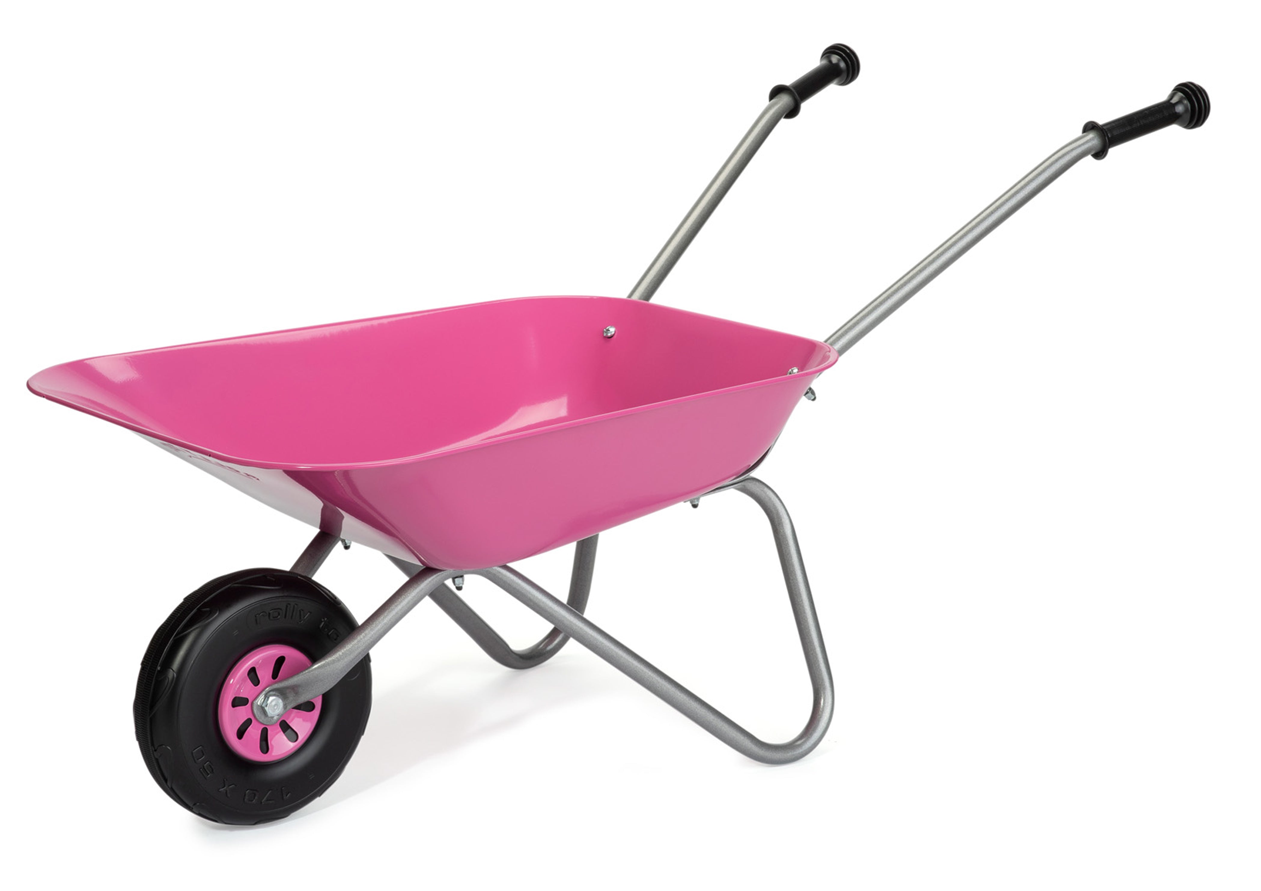 Rolly Toys Child’s Pink Metal Wheelbarrow  | TJ Hughes