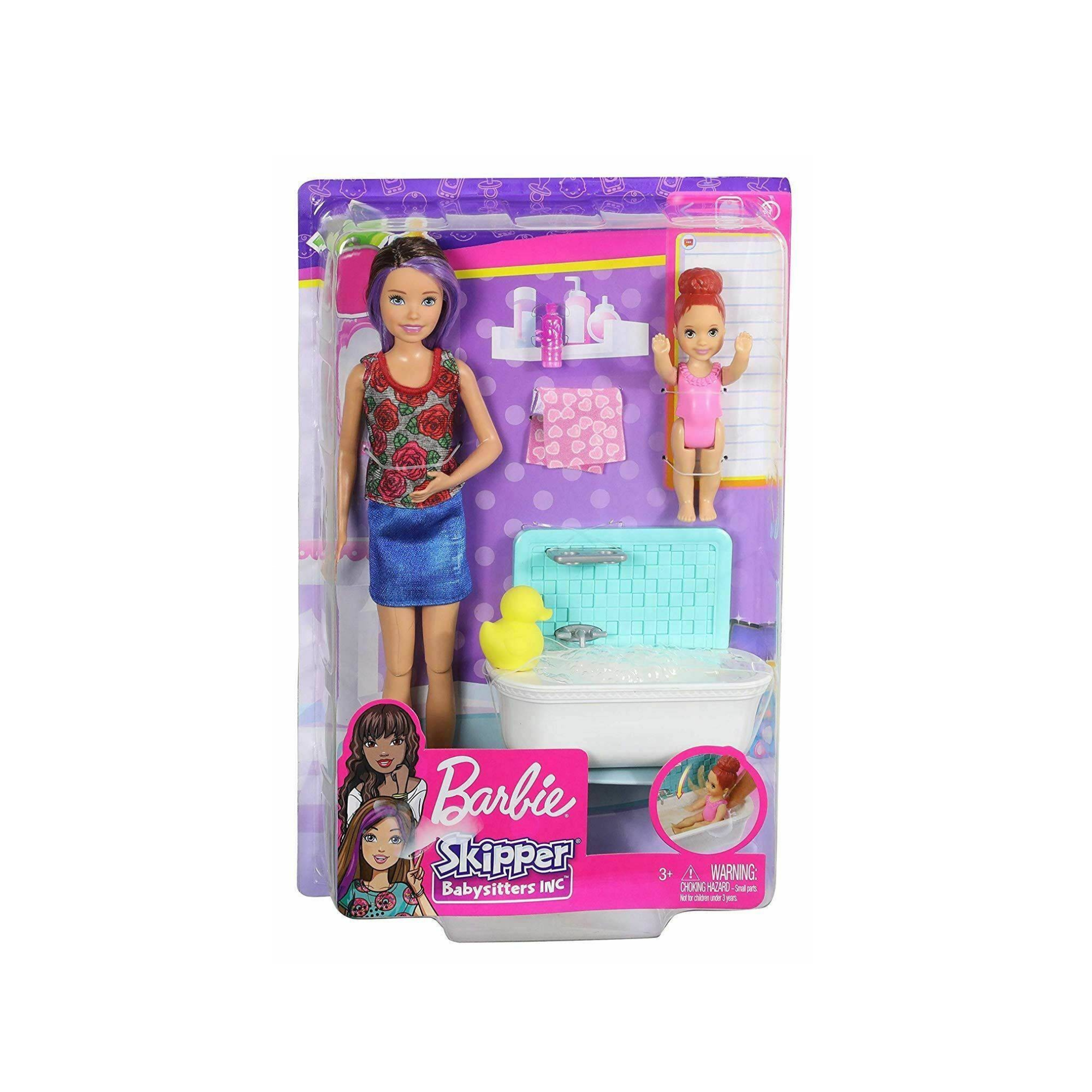 Barbie Babysitter Bath Fun Playset