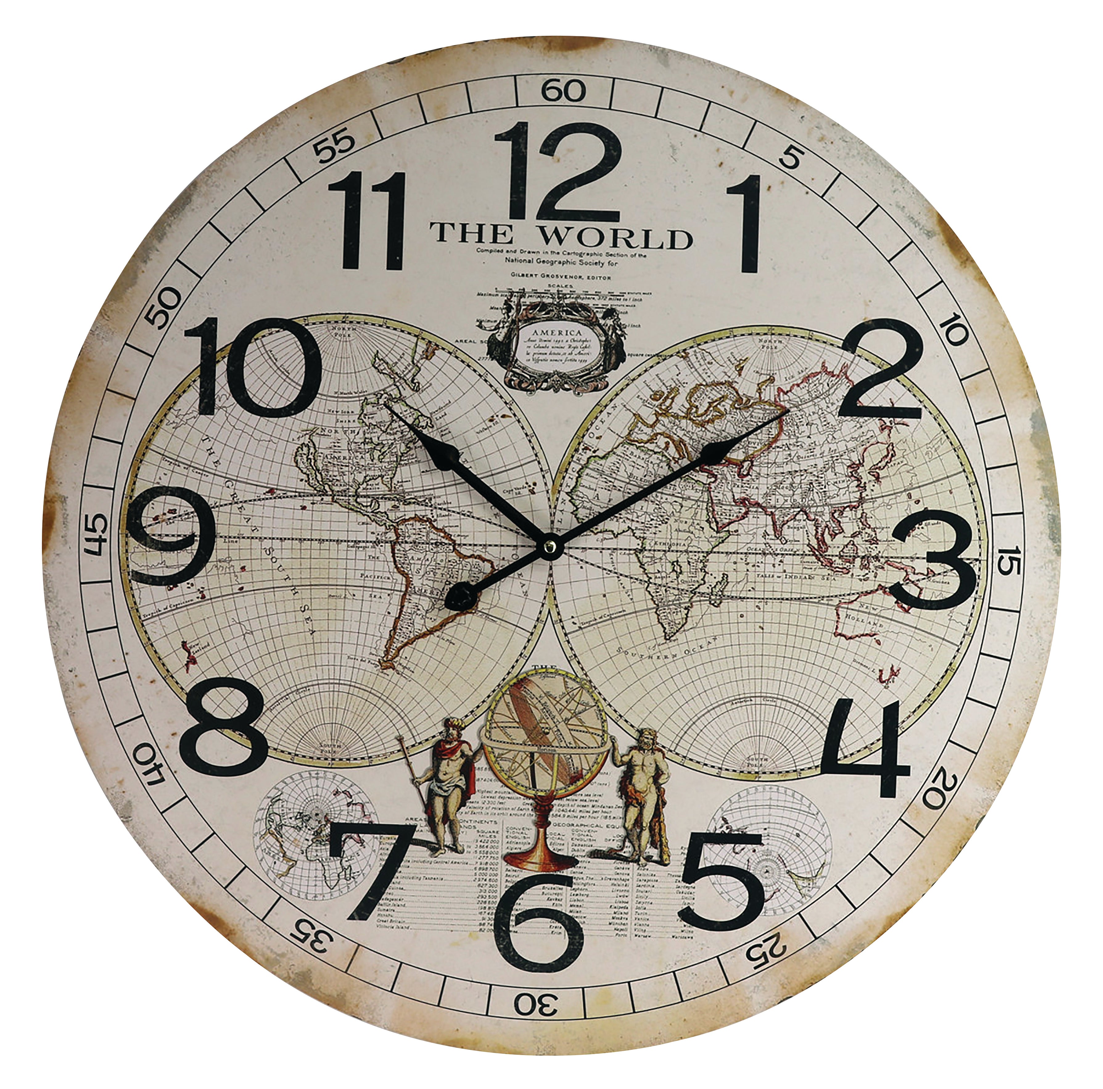 Lewis’s The World Wall Clock (60cm)  | TJ Hughes