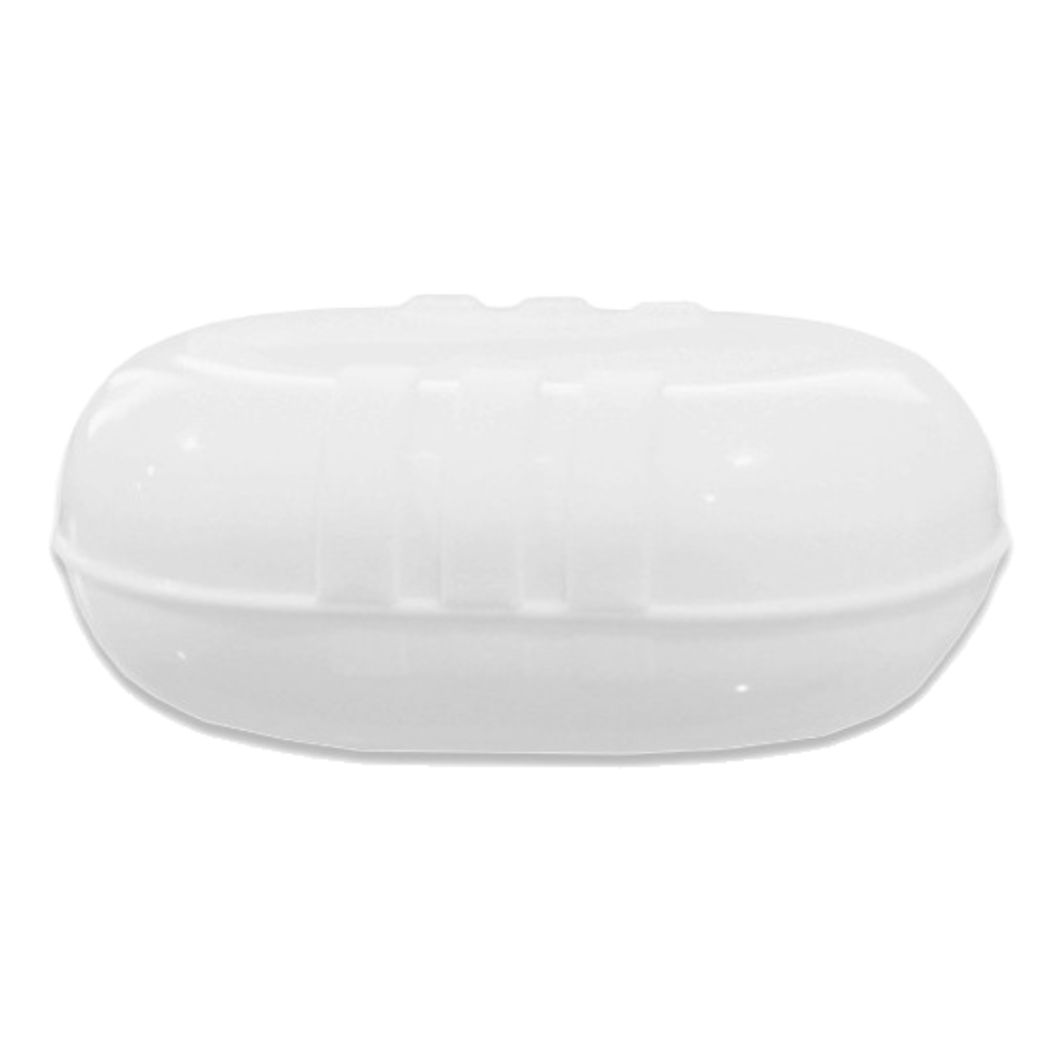Plastic Soap Box- White - TJ Hughes