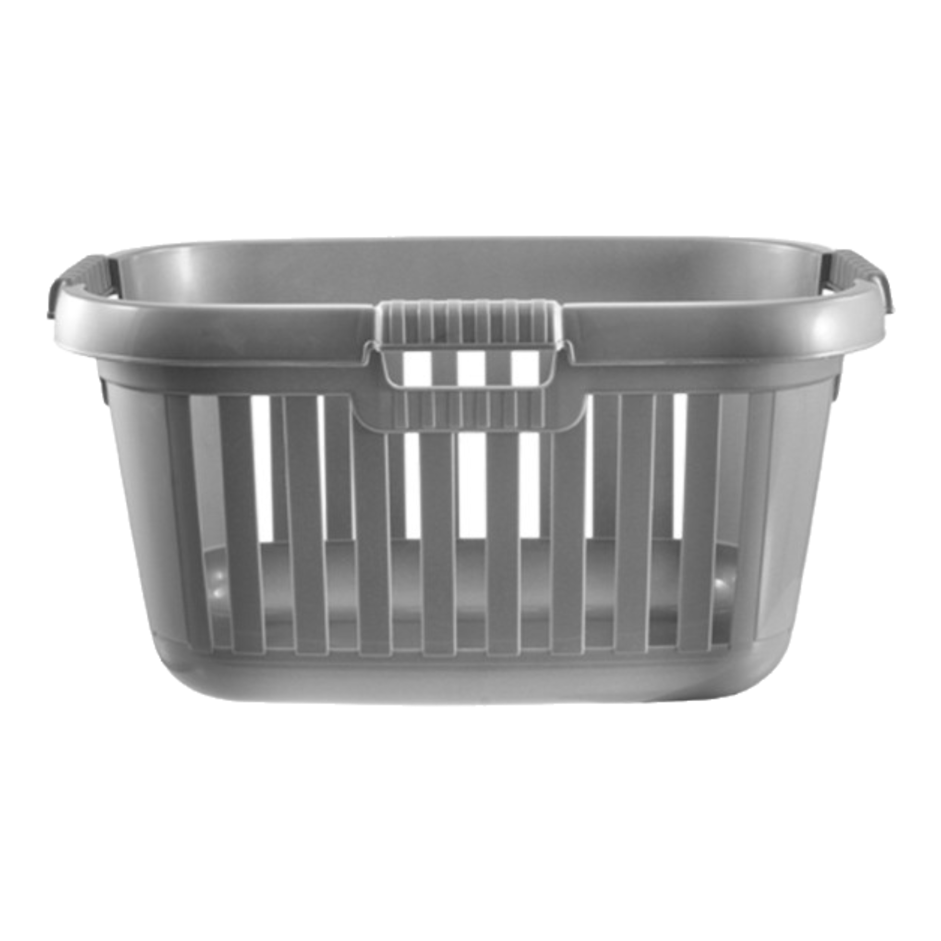 Laundry Basket Hipster- 2 Colours - Silver - TJ Hughes