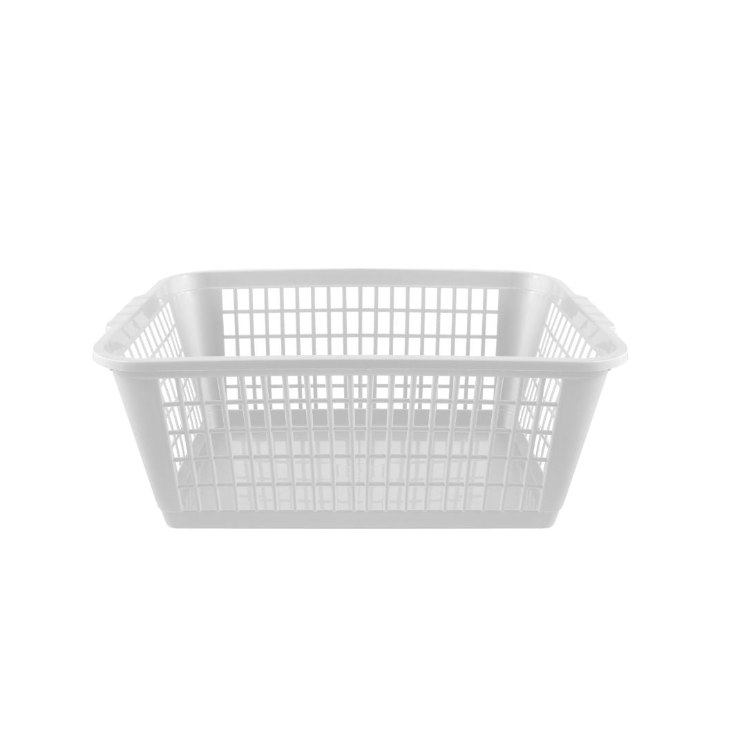 Plastic Handy Basket Small - White 8x16x25cm - TJ Hughes