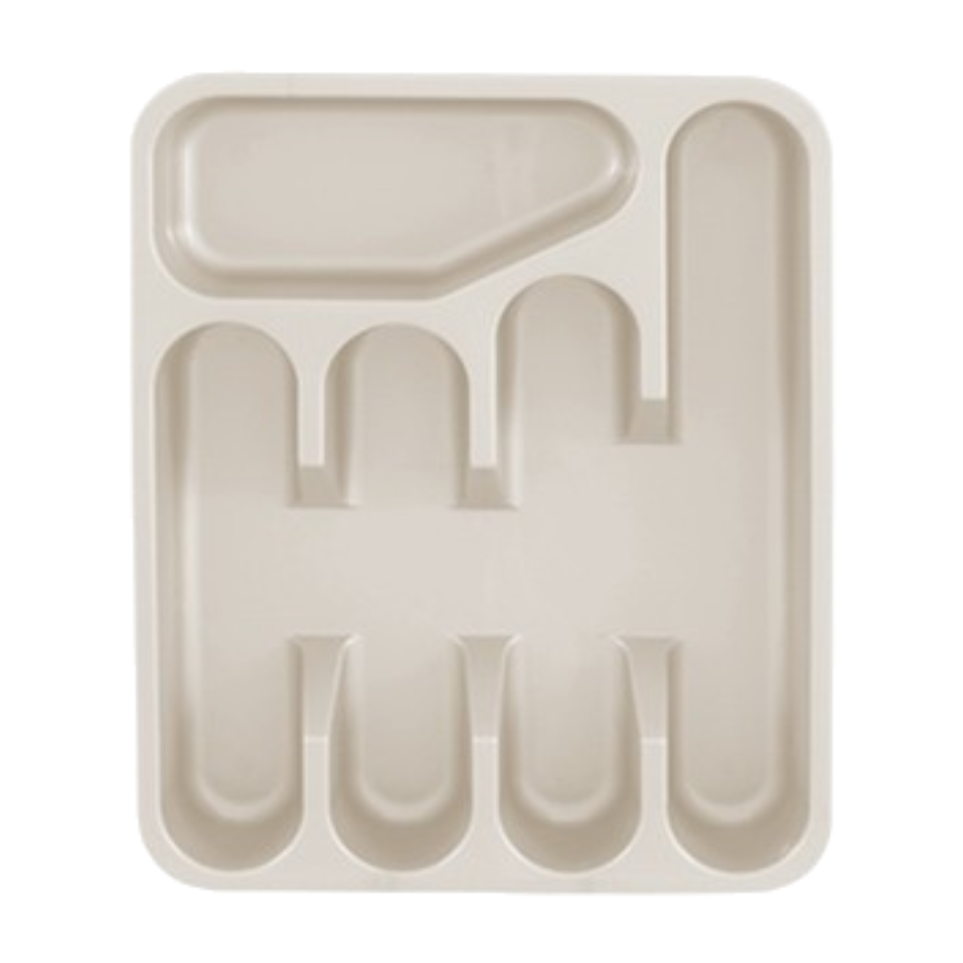 Plastic Cutlery Tray- 2 Colours - Taupe - TJ Hughes
