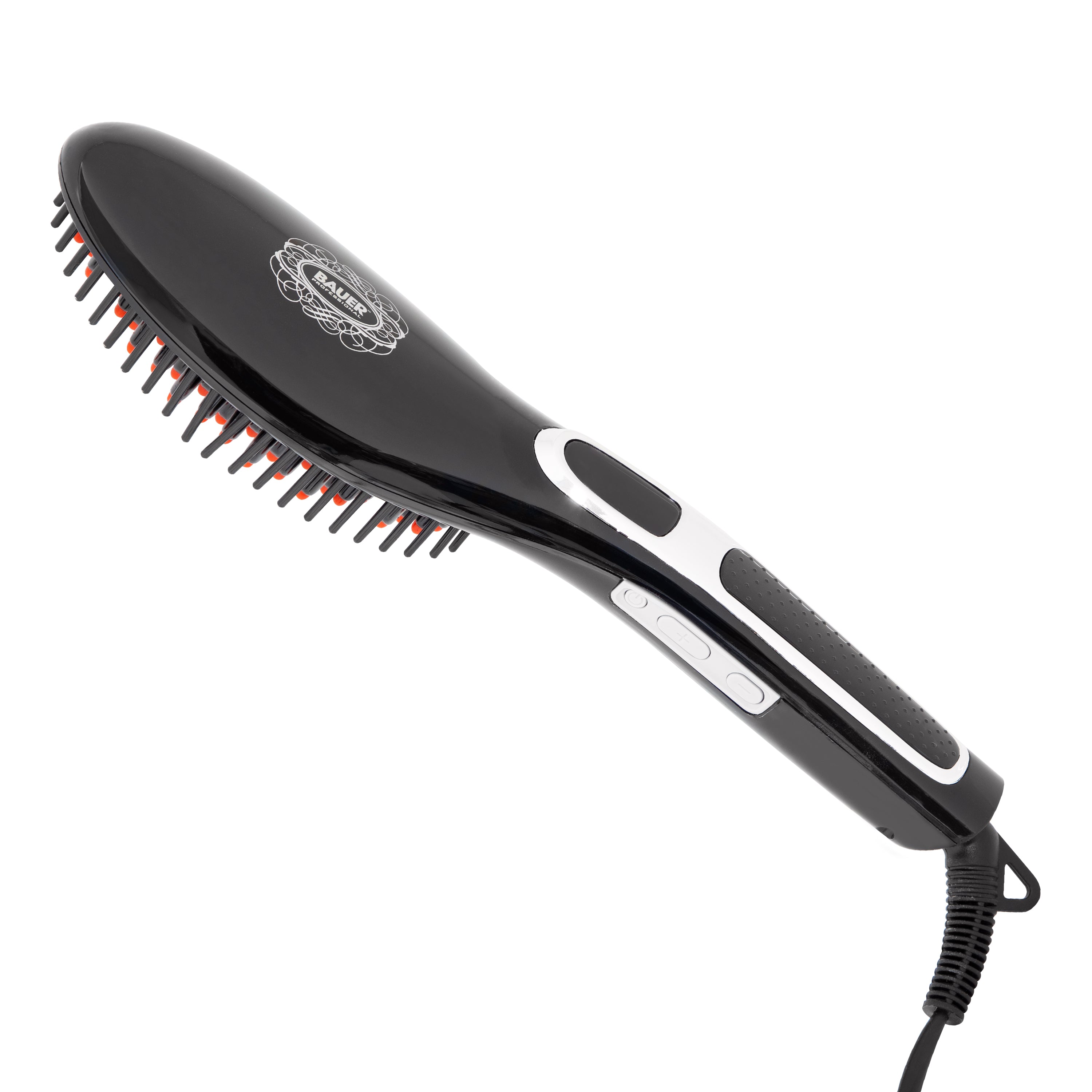 Bauer Straightener Hair Brush - Black  | TJ Hughes