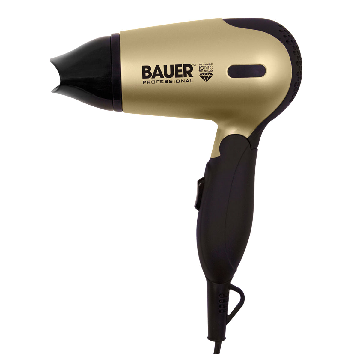 Bauer Tourmaline Travel Hairdryer Set - Black  | TJ Hughes