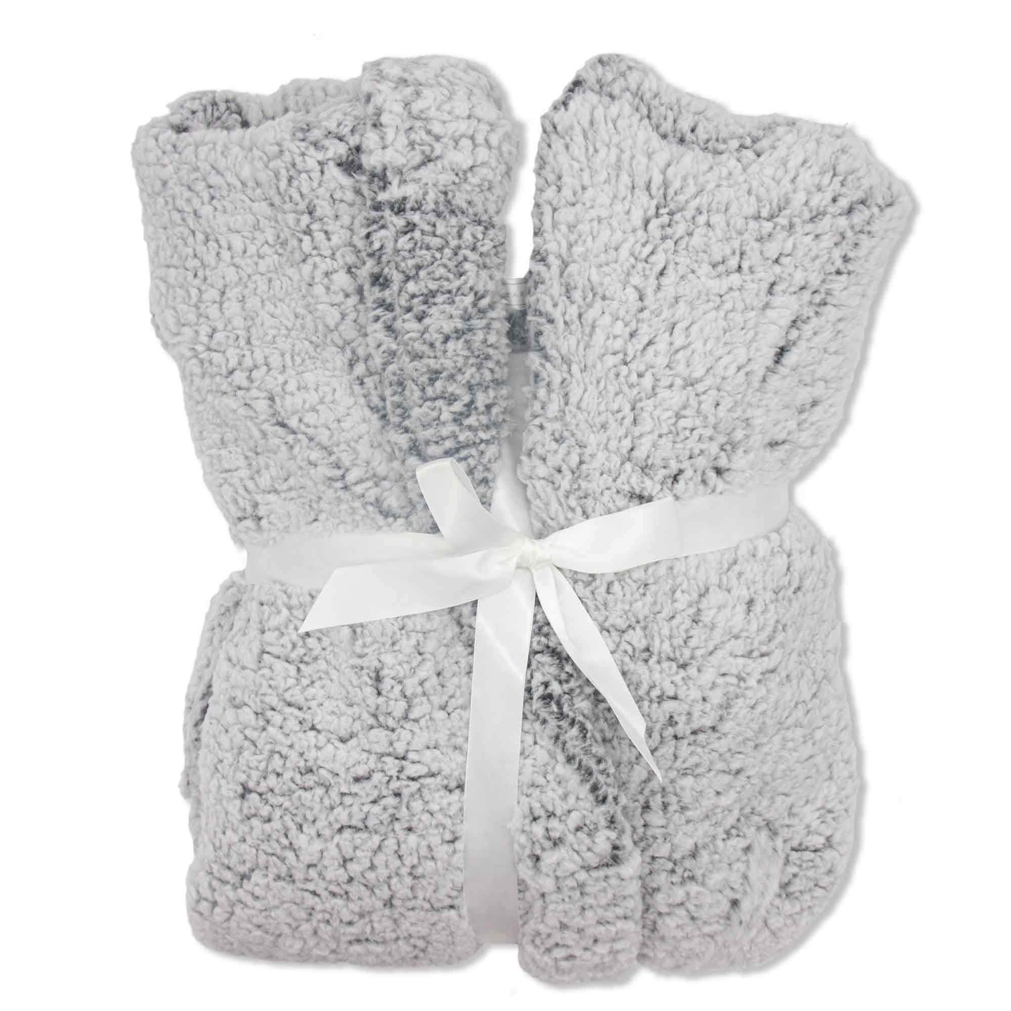 Tru Ladies Grey Honeycomb Fleece Robe - Size 20-22 - Tru Nightware  | TJ Hughes