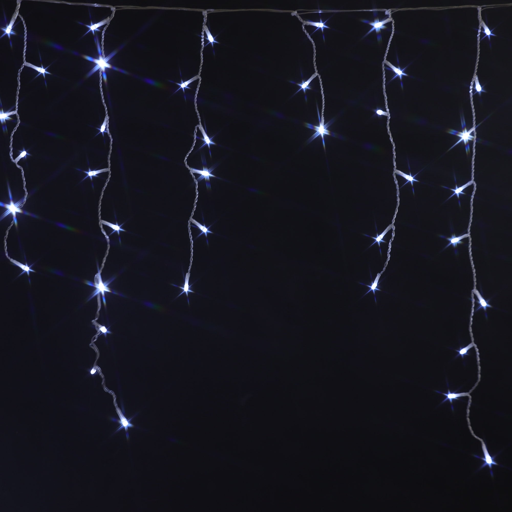 Christmas Sparkle Outdoor Snowing Icicles x 720 White LEDs - Mains Operated  | TJ Hughes