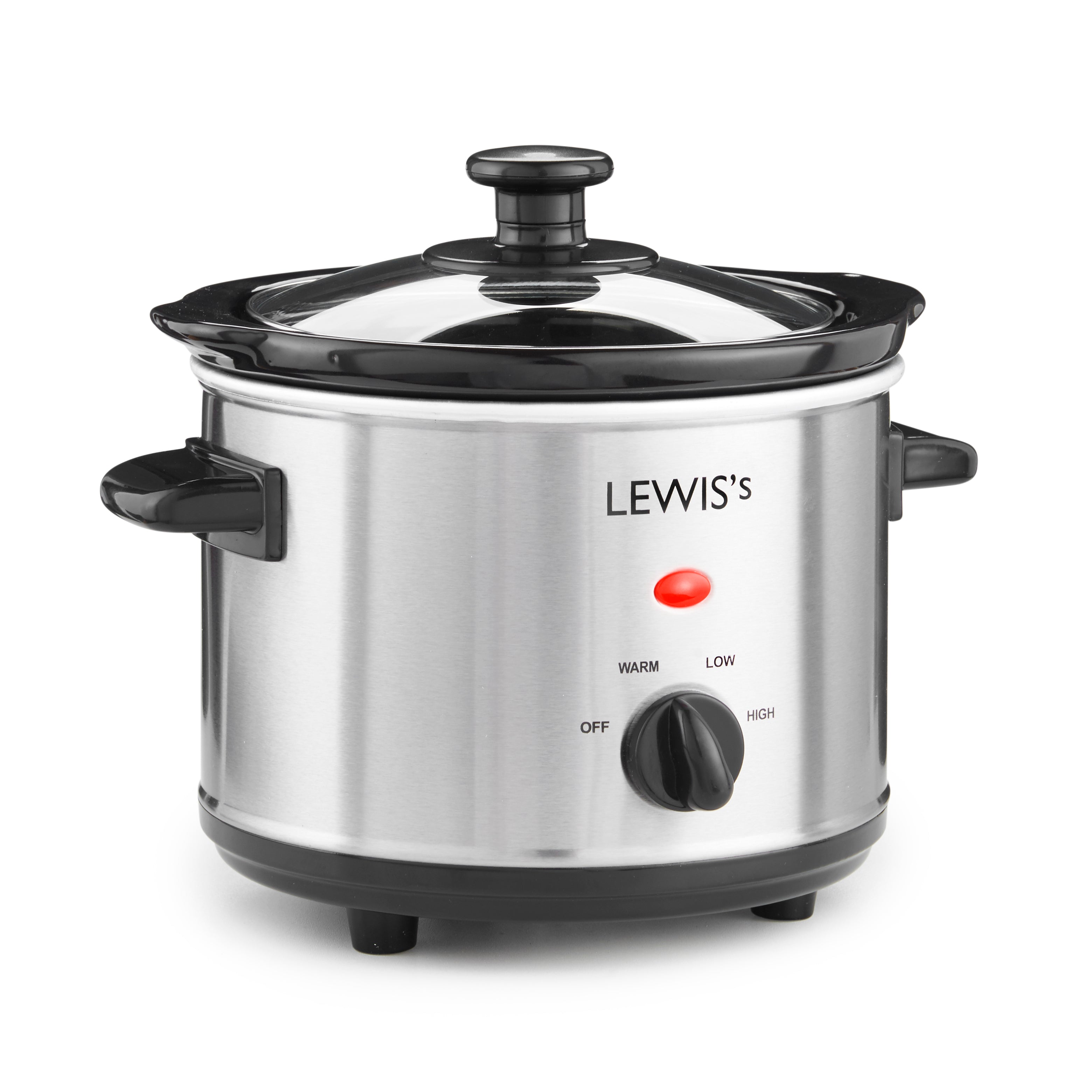 Lewis’s Slow Cooker 1.5L Stainless Steel  | TJ Hughes Silver