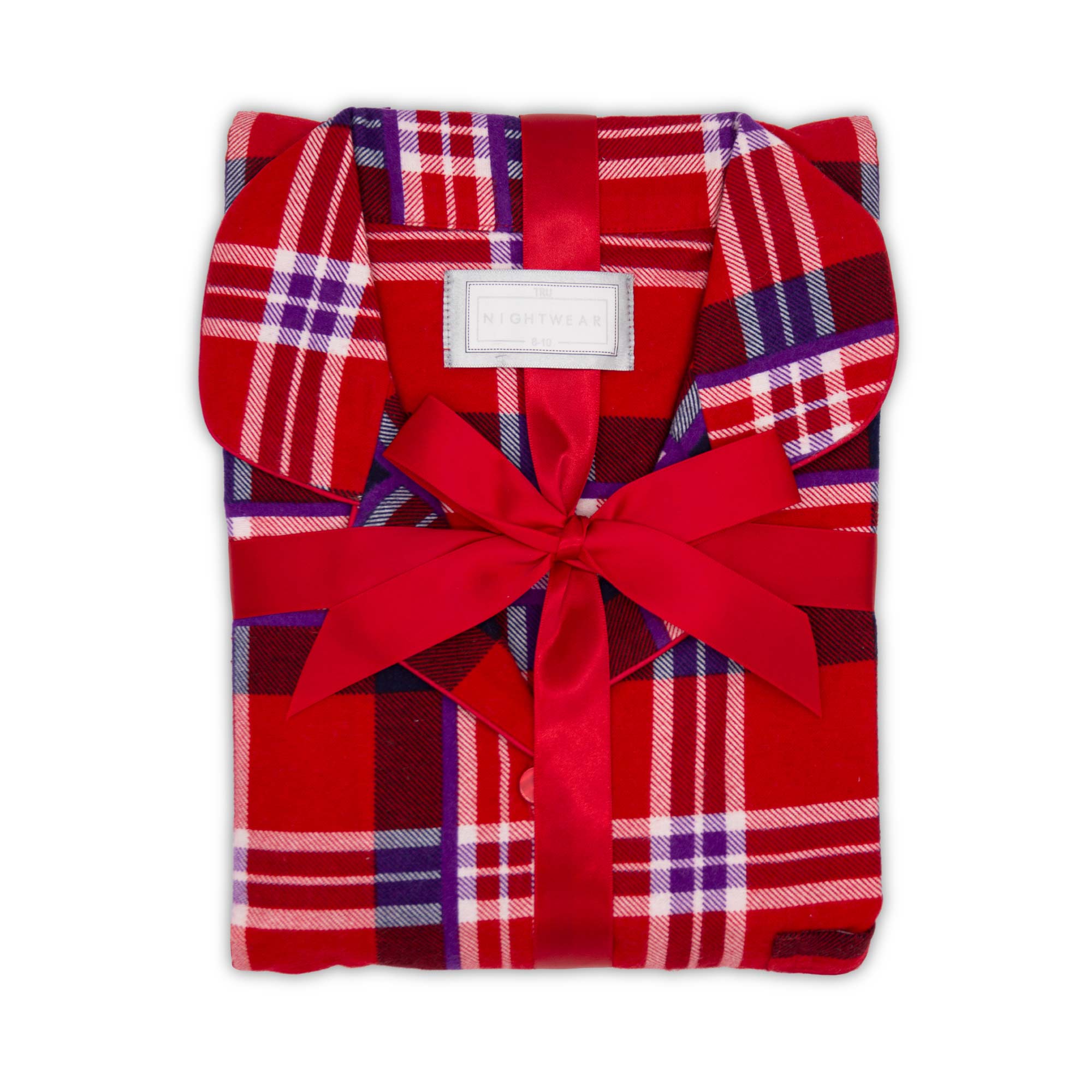 Tru Ladies Tartan Flannel Pyjama - Size 12-14 - Tru Nightware  | TJ Hughes