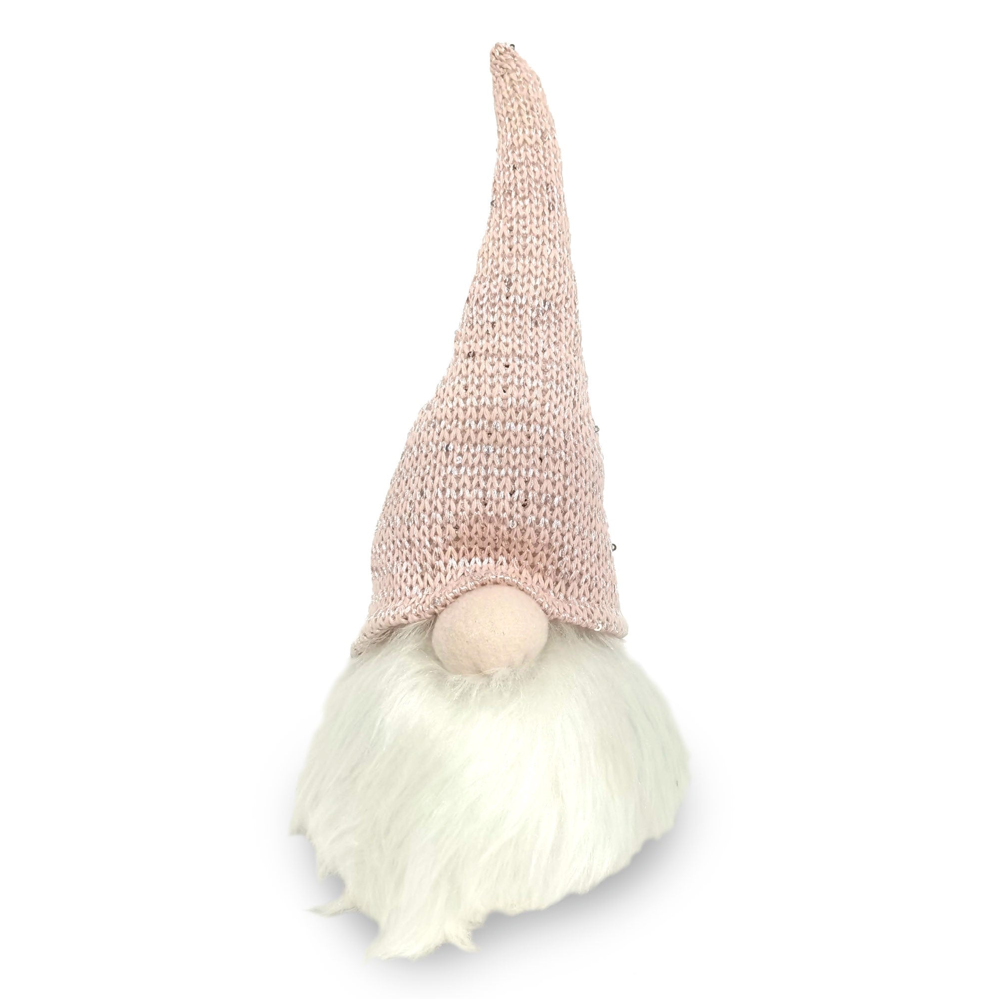 Christmas Sparkle Santa Gnome Mini 13" in Pink and White  | TJ Hughes