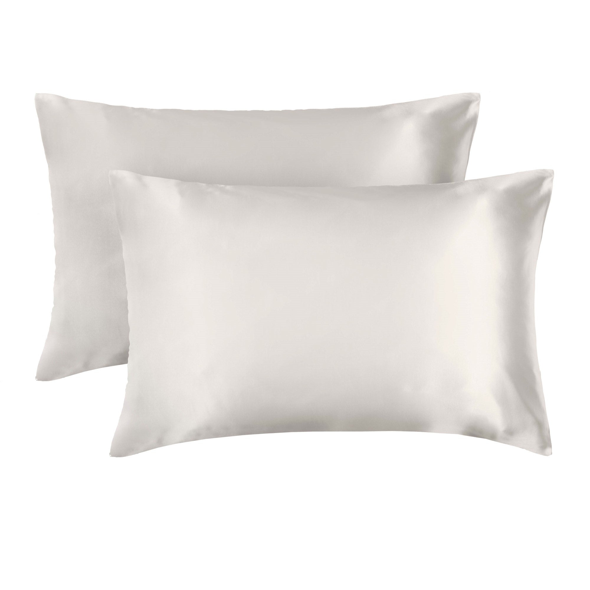 Lewis’s Satin Feel 2 Pack Pillowcases - Ivory  | TJ Hughes