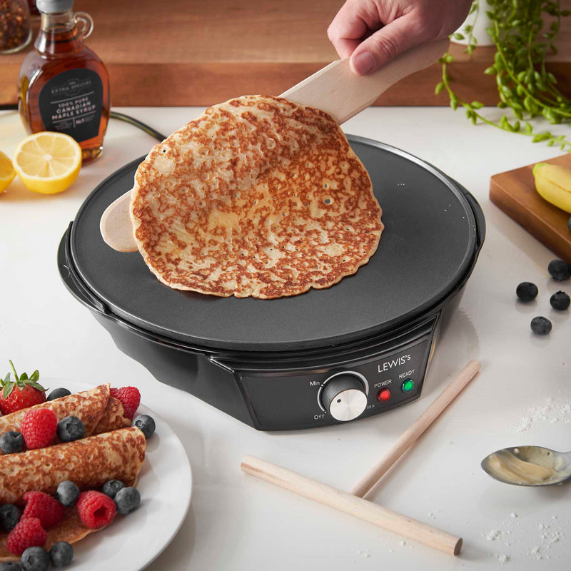 LEWIS'S 1200W Electric Pancake & Crepe Maker