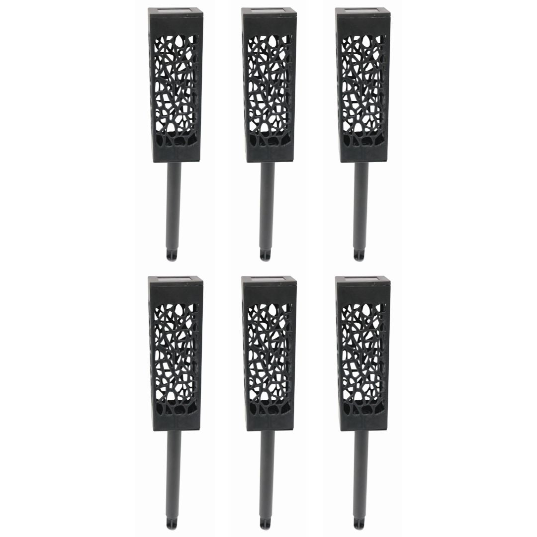 Silver & Stone Outdoor Solar Stake Silhouette Lights - 6 Pack  | TJ Hughes