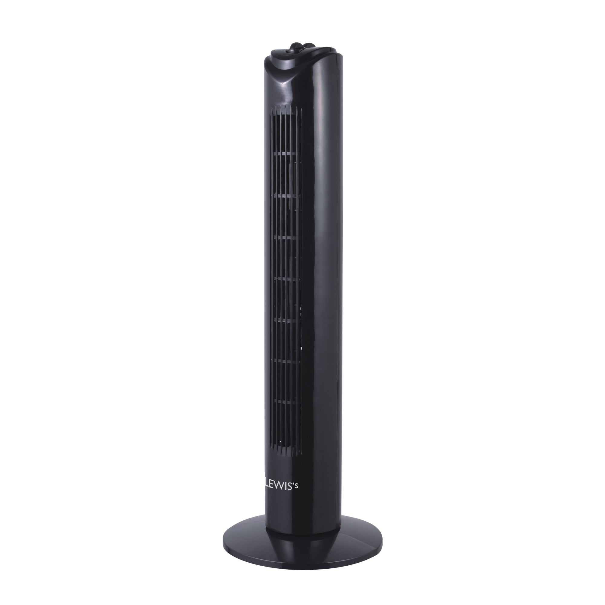 Lewis’s 32 Inch Tower Fan - Black  | TJ Hughes White