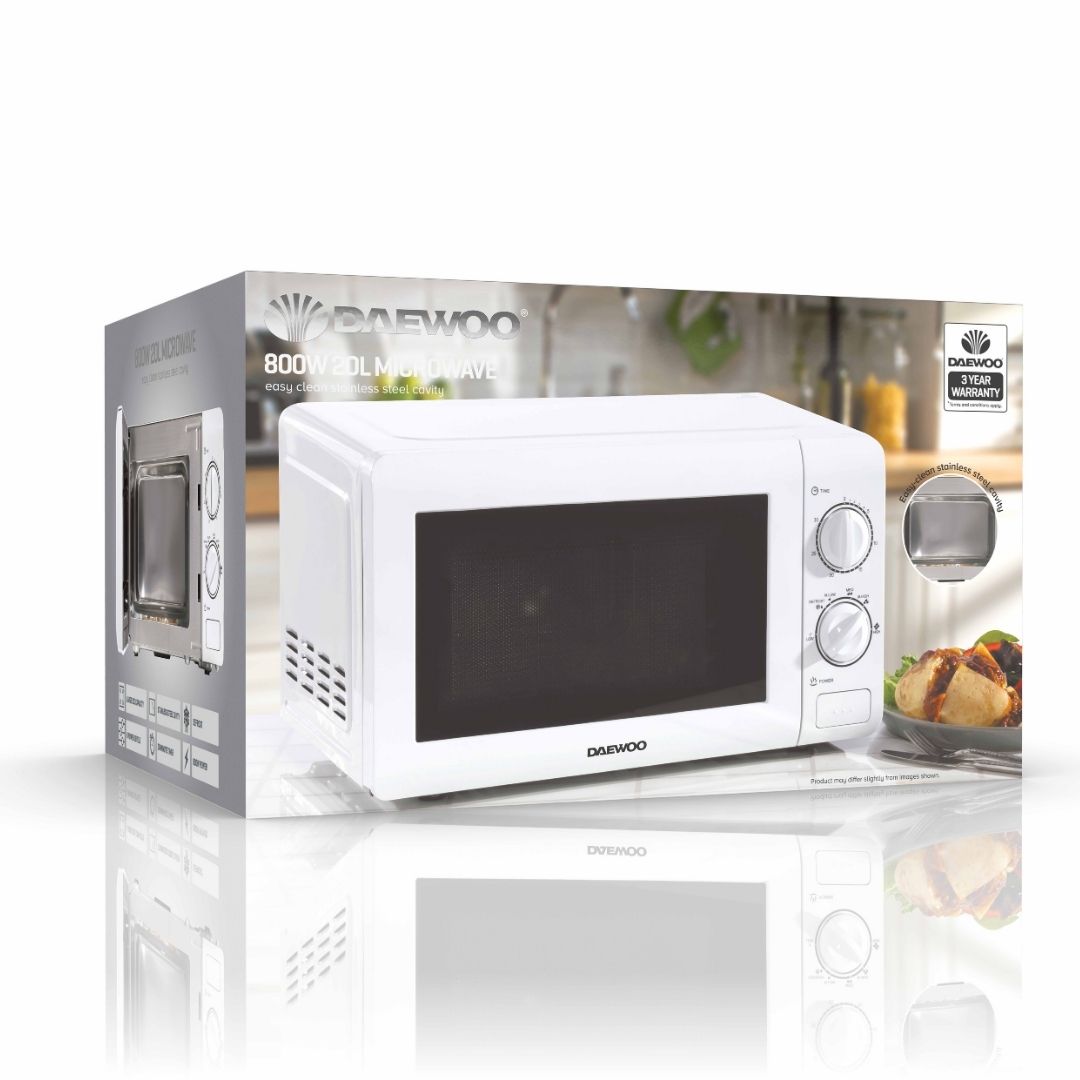 Daewoo Microwave Manual 20L 800w - White