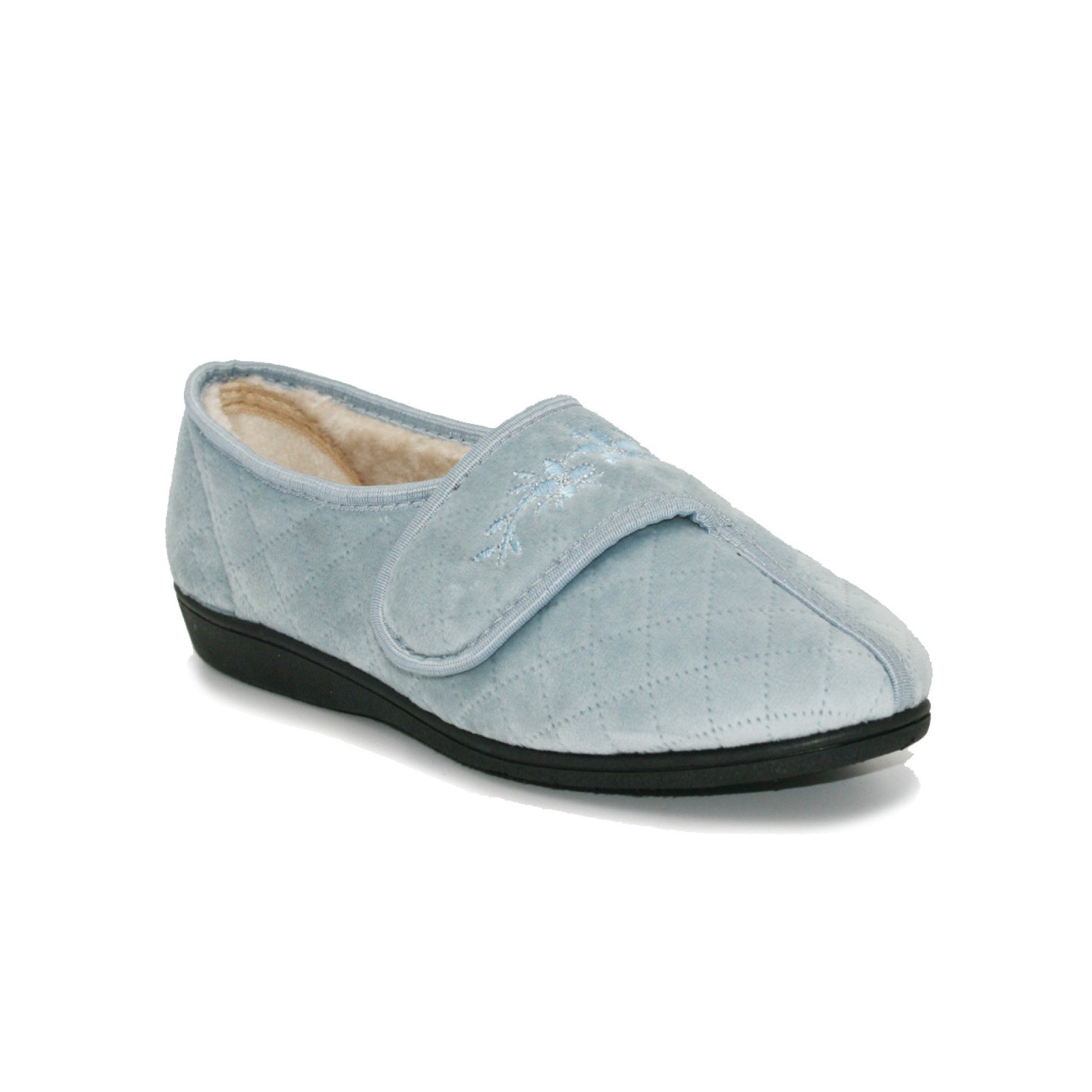 Sleep Boutique Womens Mary Full Slippers - Light Blue - 6  | TJ Hughes