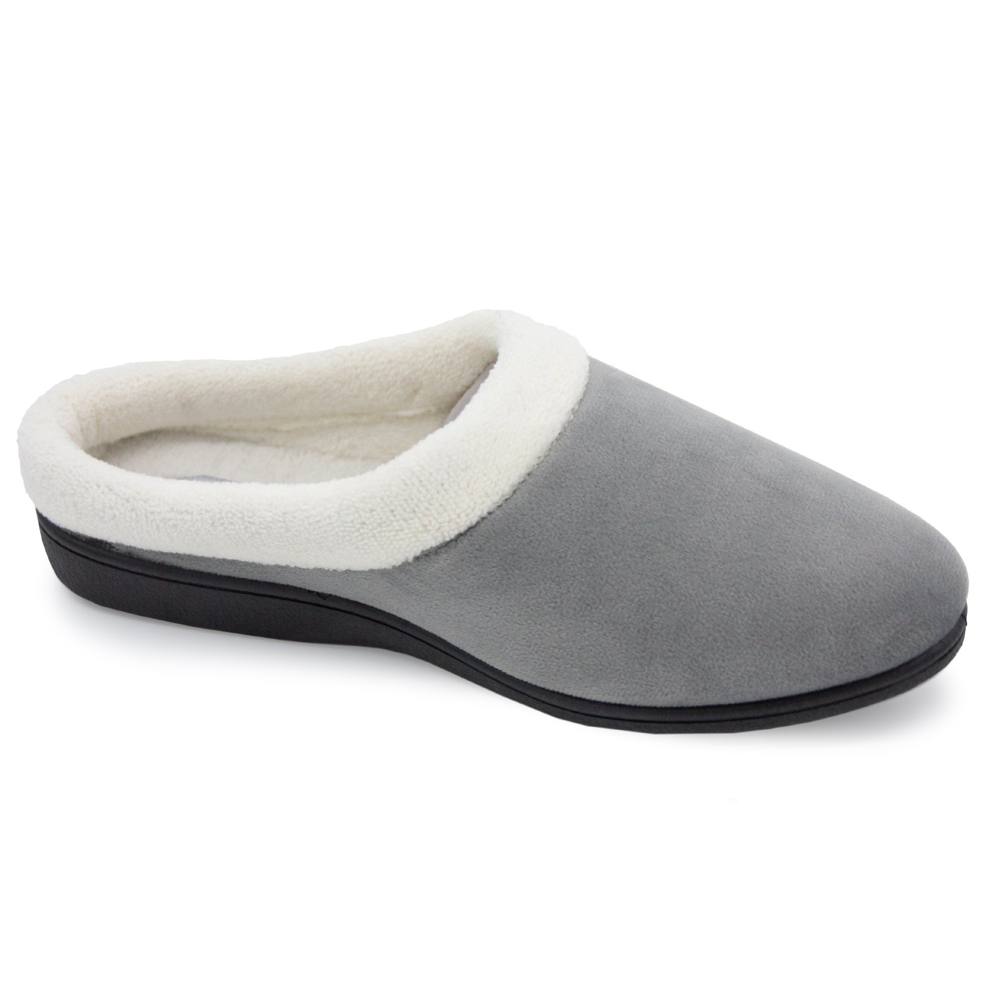 Sleep Boutique Womens Shelly Mule Slippers - Grey - 5  | TJ Hughes