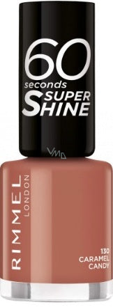 Rimmel London 60 Seconds Super Shine Nail Polish - 130 Caramel Candy 8ml  | TJ Hughes