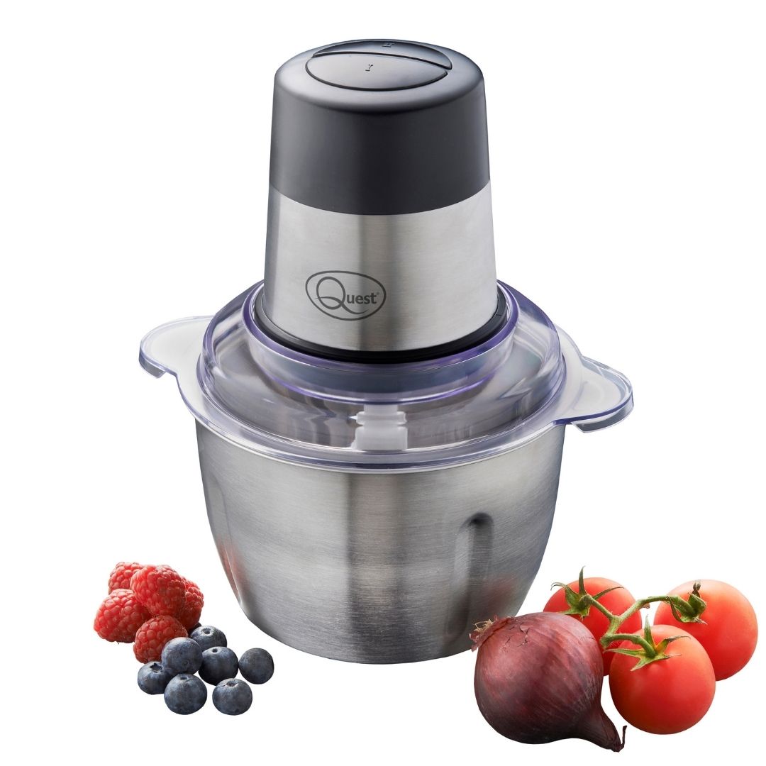 Quest Food Chopper 1.8L - Stainless Steel  | TJ Hughes