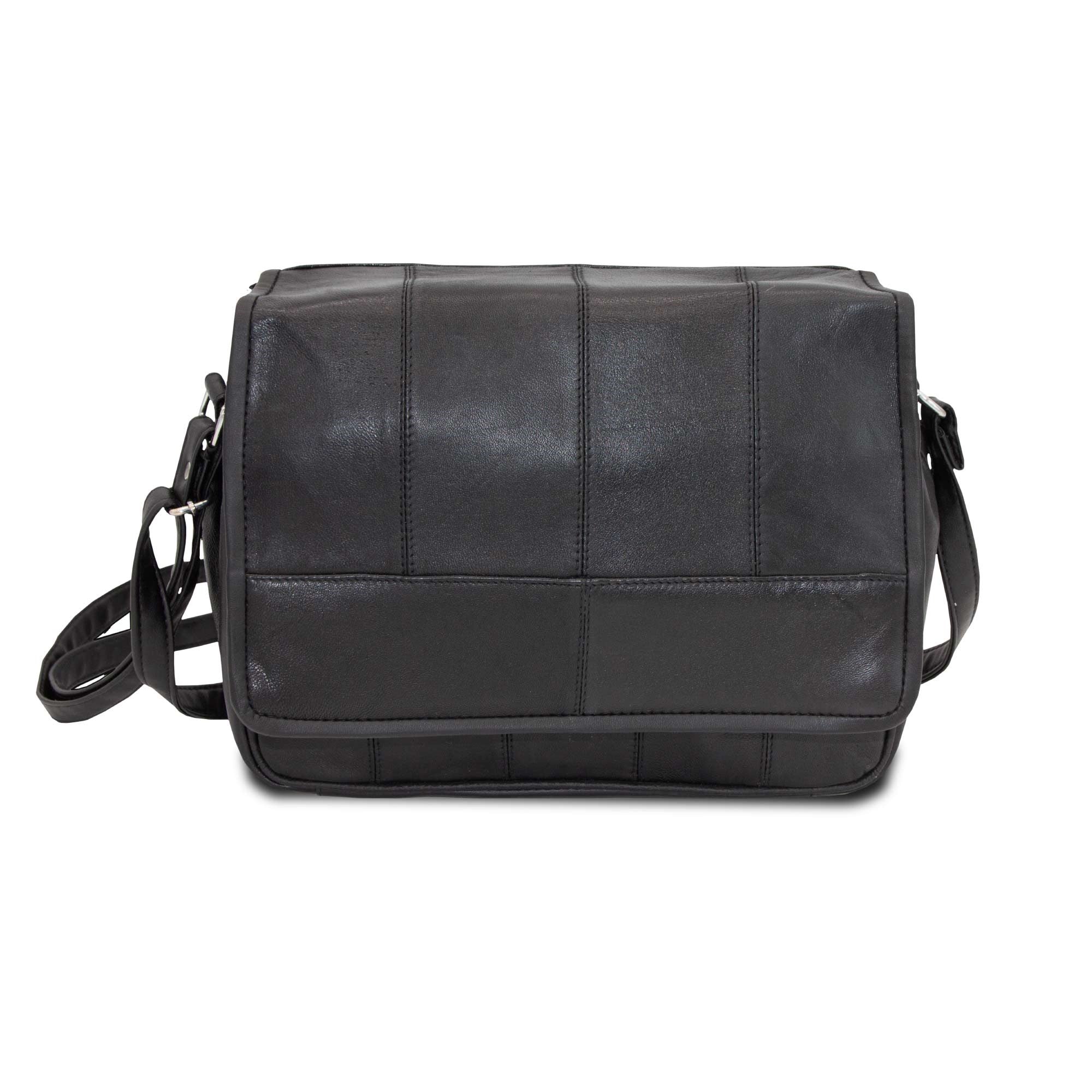 Leather Organiser Bag - Black - TJ Hughes