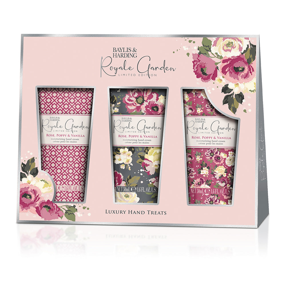 Baylis & Harding Royale Garden Luxury Hand Treats - Rose, Poppy & Vanilla