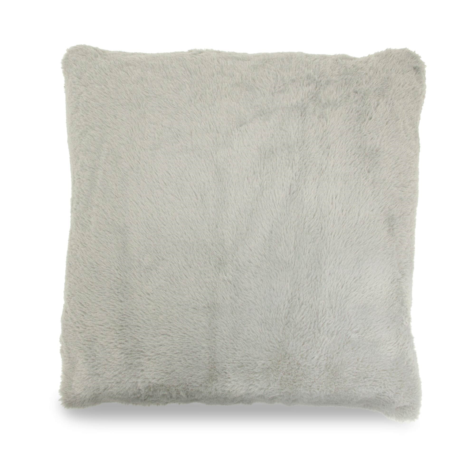 Cashmere Cushion 45x45cm - Silver or Charcoal - Charcoal - TJ Hughes