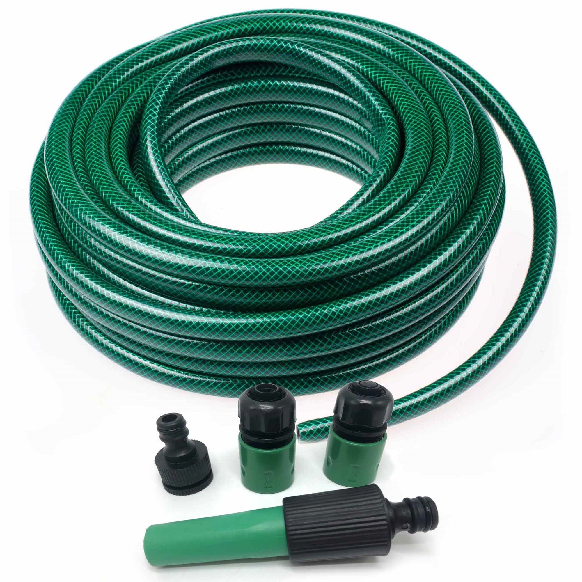 Silver & Stone Garden Hose & Hose Connection Set 50m 164ft