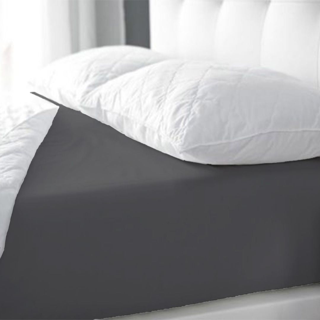 Magna Superior Soft Microfibre Bedding Sheet Range - Charcoal - King  | TJ Hughes