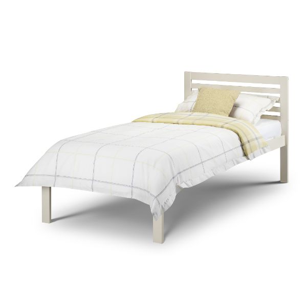 Slocum Single Bed 90cm Stone White - Julian Bowen  | TJ Hughes