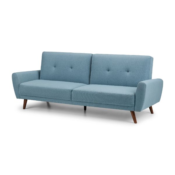 Monza Sofa Bed Blue - Julian Bowen  | TJ Hughes