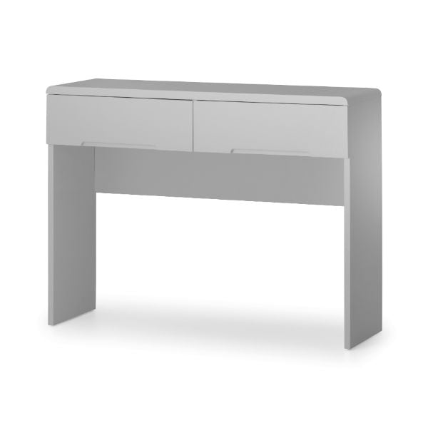 Manhattan Dressing Table With 2 Drawers 1m Grey - Julian Bowen  | TJ Hughes