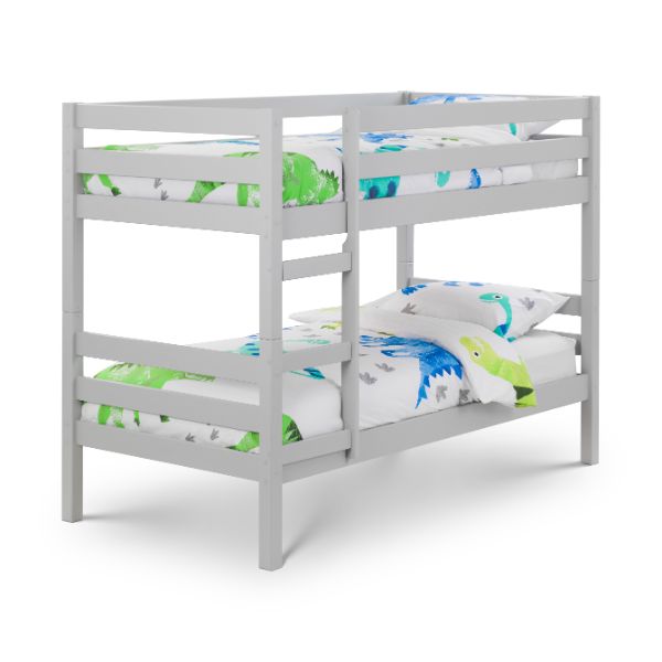 Camden Single Bunk Bed Dove Grey - Julian Bowen  | TJ Hughes