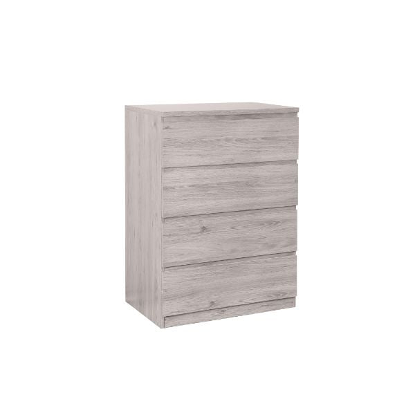 Jupiter Chest of 4 Drawers 80cm Grey Oak - Julian Bowen  | TJ Hughes