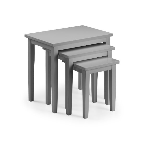 Cleo Nest Of 3 Tables Grey - Julian Bowen  | TJ Hughes